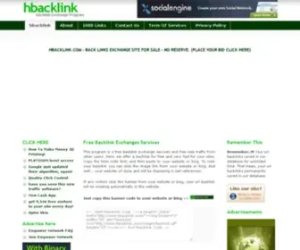 Hbacklink.com(Hbacklink) Screenshot