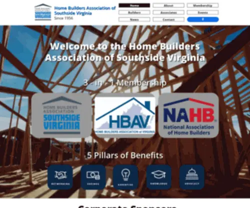 Hbaofsouthside.com(Home Builders Association of Southside Virginia) Screenshot