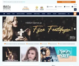 HBB24.be(Specialist in haarverzorging en lichaamsverzorging) Screenshot
