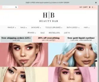 Hbbeautybar.com(Shop Beauty Products) Screenshot