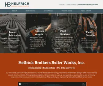 HBbwinc.com(Helfrich Brothers Boiler Works) Screenshot