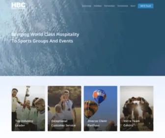 Hbceventservices.com(Bringing World Class Hospitality To Sports Groups And Events) Screenshot