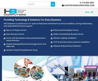 Hbcomputerz.com(Expert Computer Repair & IT Services in Huntington Beach) Screenshot