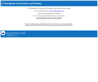 HBCpnetbase.com(Handbook of Chemistry and Physics) Screenshot