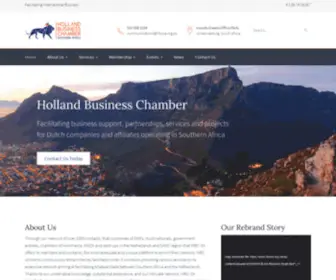 HBcsa.org.za(The Holland Business Chamber Southern Africa) Screenshot