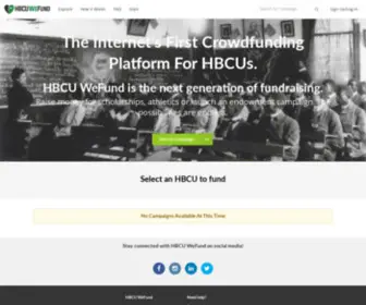 Hbcuwefund.com(HBCUWeFund) Screenshot