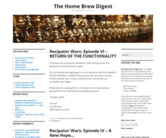 HBD.org(All the brew that's fit to pint) Screenshot