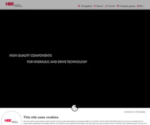 Hbe-HYdraulics.com(Oil tanks and hydraulic components) Screenshot