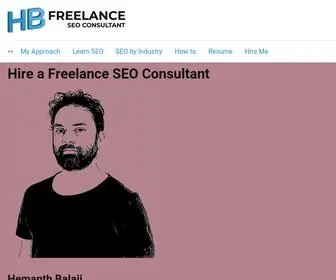 HBfreelance.com(Freelance SEO Consultant London) Screenshot