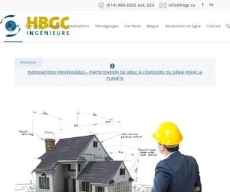 HBGC.ca(HBGC Ingénieurs) Screenshot