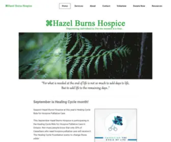 Hbhospice.com(Hazel Burns Hospice) Screenshot