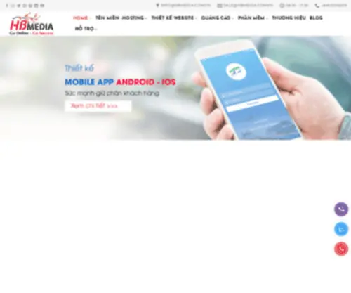 Hbmedia.com.vn(HBmedia Thiết kế Website) Screenshot