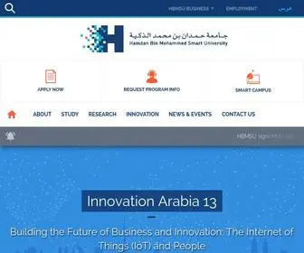 HBmsu.ac.ae(Hamdan Bin Mohammed Smart University Dubai (HBMSU)) Screenshot