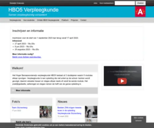 Hbo5Antwerpen.be(Hoger Beroepsonderwijs Antwerpen) Screenshot