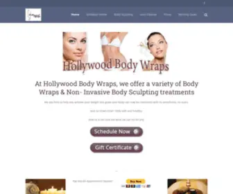 Hbodywraps.com(Hollywood Body Wraps) Screenshot