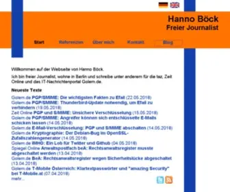 Hboeck.de(Hanno Böck) Screenshot