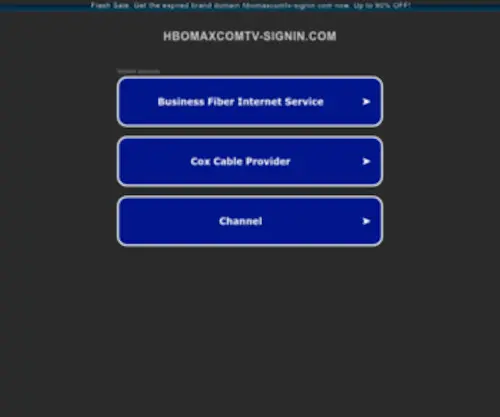 Hbomaxcomtv-Signin.com(Enter Code for HBOMax Now) Screenshot
