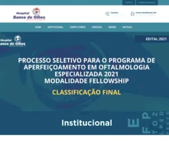 Hbo.org.br(Hospital Banco de Olhos) Screenshot