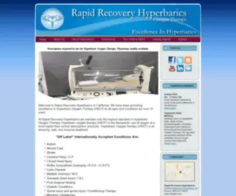 Hbot4U.com(Rapid Recovery Hyperbarics) Screenshot