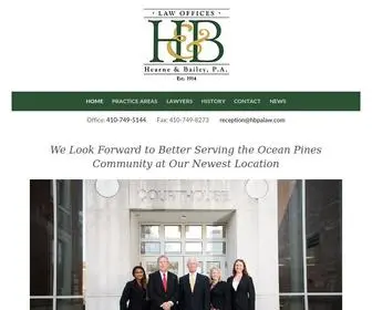 Hbpalaw.com(Hearne & Bailey) Screenshot