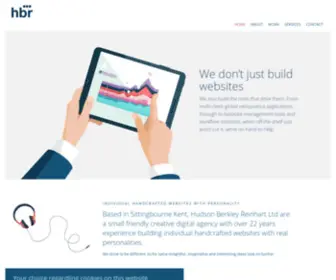 HBR-Interactive.com(Individual handcrafted websites with personality Sittingbourne Kent) Screenshot