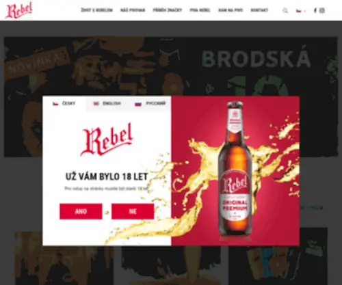 Hbrebel.cz(Hlavní stránka) Screenshot