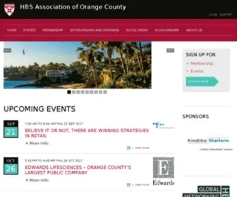 Hbsaoc.org(HBS Association of Orange County) Screenshot