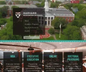 HBS.edu(Harvard Business School) Screenshot