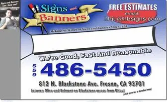 Hbsigns.com(Signs and Banners) Screenshot