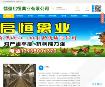 HBSQH.com(鹤壁市启恒禽业有限公司) Screenshot