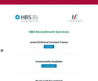 HBsrecruitmentservices.ie(HBS Home) Screenshot