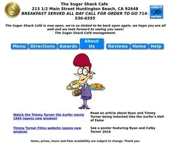 Hbsugarshack.com(Huntington Beach Sugar Shack Cafe Menu) Screenshot