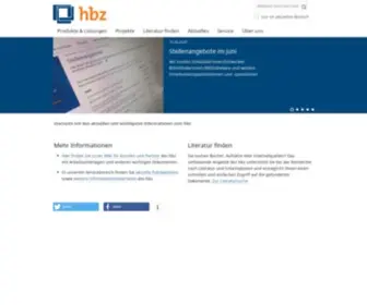HBZ-NRW.de(Hochschulbibliothekszentrum NRW) Screenshot