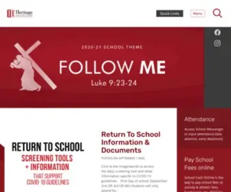 Hcacalgary2.com(Heritage christian academy) Screenshot
