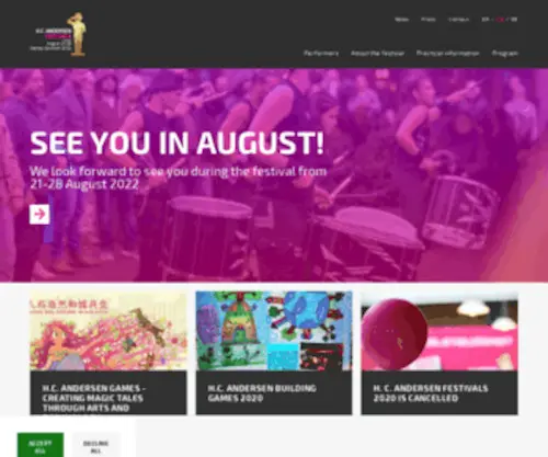Hcafestivals.com(A full week of cultural events. Light) Screenshot