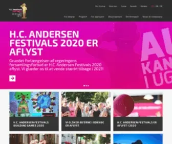 Hcafestivals.dk(H.C. Andersen Festivals finder sted i uge 34) Screenshot