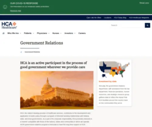 Hcagovernmentrelations.com(HCA Government Relations) Screenshot