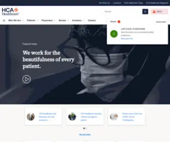Hcahealthcare.com(HCA Healthcare) Screenshot