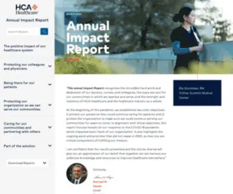 Hcahealthcareimpact.com(HCA Healthcare) Screenshot