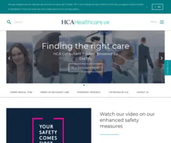 Hcainternational.com(Leading Private Healthcare Provider) Screenshot