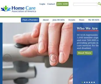Hcaoa.org(The Home Care Association of America) Screenshot