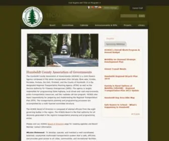 Hcaog.net(Humboldt County Association of Governments) Screenshot