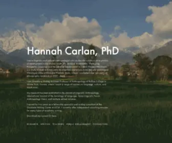 Hcarlan.com(Hannah Carlan) Screenshot