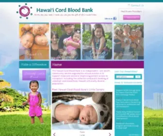 HCBB.org(Hawai'i Cord Blood Bank) Screenshot