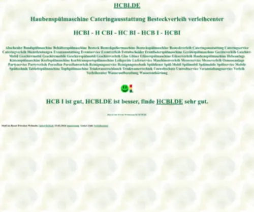 Hcbi.de(Haubenspülmaschine) Screenshot