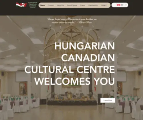 HCCC.org(Hungarian Canadian Cultural Centre) Screenshot