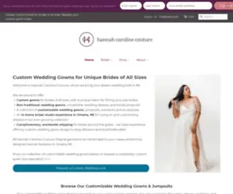 HCCDesign.co(Unique Wedding Gowns for Brides of All Sizes) Screenshot