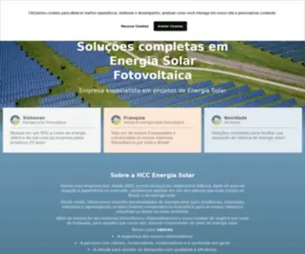 Hccenergiasolar.com.br(Soluções completas em Energia Solar Fotovoltaica) Screenshot