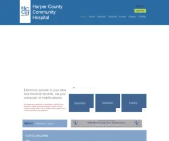 HCchospital.com(Harper County Community Hospital) Screenshot