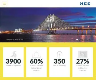Hccindia.com(The HCC website) Screenshot